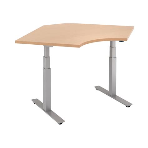 Trendway Curved Height Adjustable Corner Standing Desk | Wayfair.ca