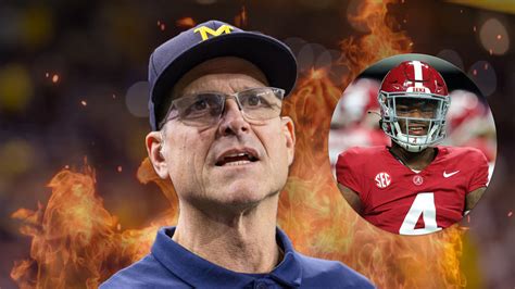 Jim Harbaugh Fuels Alabama's Fire With Jalen Milroe Disrespect