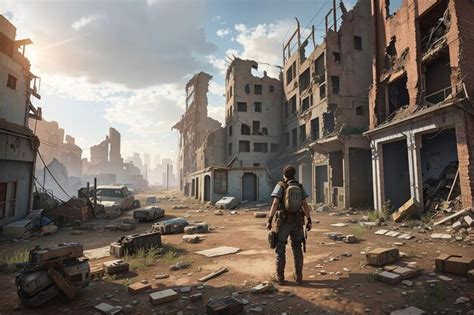 Premium AI Image | VR PostApocalyptic Adventure