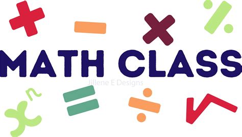 Math Class With Math Symbols Clipart, Math Clipart, Math SVG, Math PNG ...