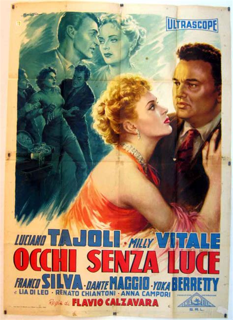 "OCCHI SENZA LUCE" MOVIE POSTER - "GLI OCCHI SENZA LUCE" MOVIE POSTER