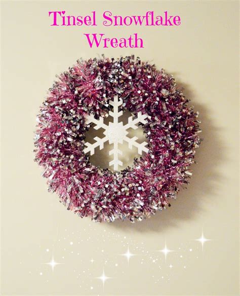 Christmas: Tinsel Snowflake Wreath - See Vanessa Craft