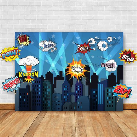 Superhero Cityscape Photography Backdrop and Studio Props DIY Kit ...