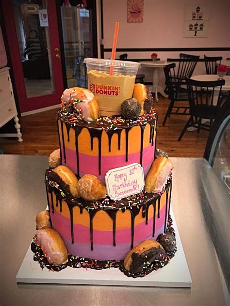 Dunkin Donuts cake | whoopie-doo and cupcakes too | Dunkin donuts cake, Donut birthday cake ...