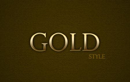 Gold text style by CorouD on DeviantArt