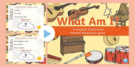 Musical Instrument 'What am I?' PowerPoint - Quiz - Twinkl