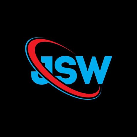 JSW logo. JSW letter. JSW letter logo design. Initials JSW logo linked with circle and uppercase ...