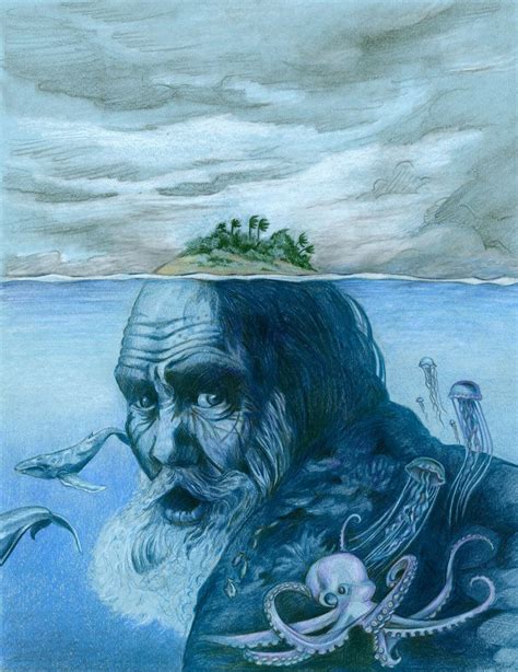 Old Man and the Sea by ~bookstoresue on deviantART | Sea illustration art, Art, Sea drawing