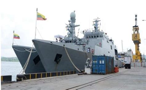 Myanmar Navy ships arrive to participate in 8th Indo-Myanmar ...