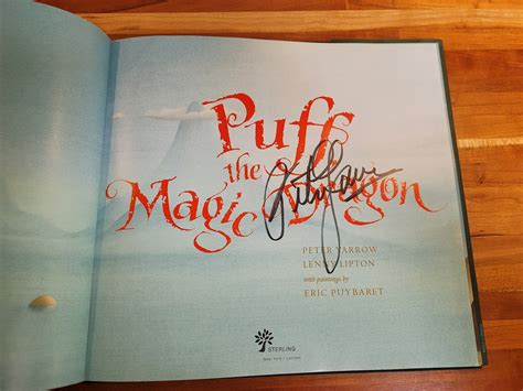 Puff the Magic Dragon by Peter Yarrow, Lenny Lipton - Signed First Edition with CD- Child Book ...