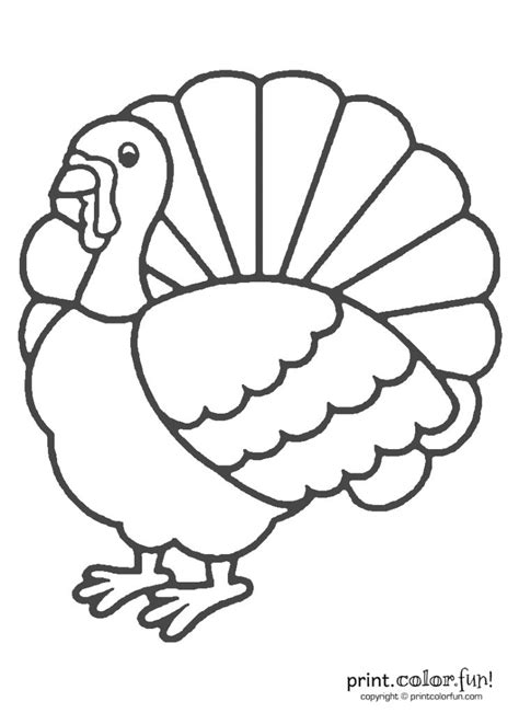 Thanksgiving Turkey Coloring | Print. Color. Fun! Free Printables - Free Printable Turkey | Free ...