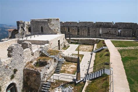 Castle of Monte Sant Angelo. Puglia. Italy. Stock Photo - Image of ...