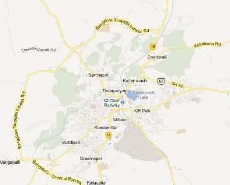 Map of Chittoor District | States in India