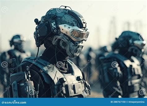 AI Artificial Intelligence in Future War. Killer Robots for the Future ...