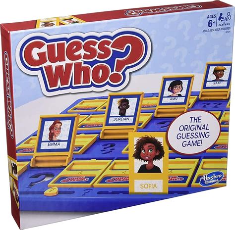 Hasbro Gaming The Original Guessing Game Guess Who Classic 48 Faces 2 Players Contemporary ...