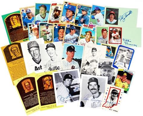 Signed Baseball Cards and Ephemera Collection (52)