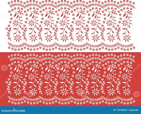 Floral banner pattern stock illustration. Illustration of white - 11973934