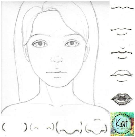 Nose Drawing Step By Step at PaintingValley.com | Explore collection of ...