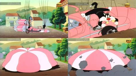 Sylvester Cat and Granny's Parachute - 2 by trc001 on DeviantArt