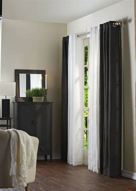 30 Stylish Interior Designs with Black Curtains | Curtains living room ...