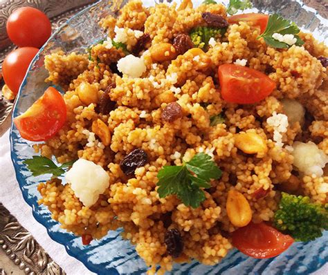 Moroccan Traditional Harissa Couscous Salad | 2pots2cook