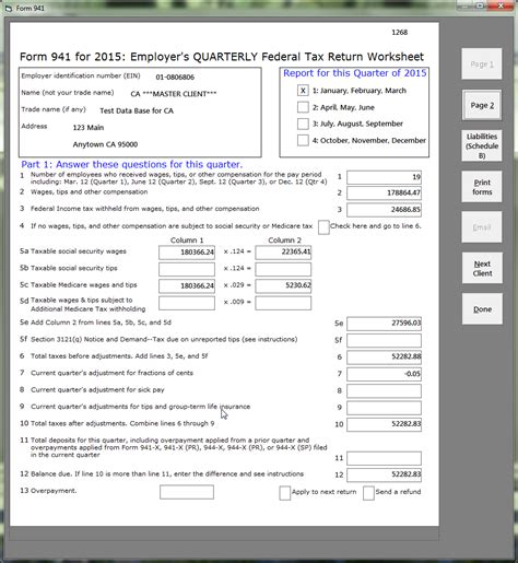 941-x Worksheet For Erc