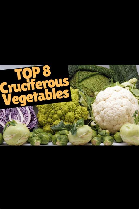 Cruciferous Vegetables List | Cruciferous, Anti aging nutrition, Vegetables