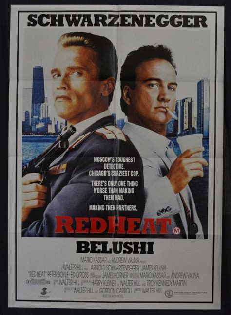 All About Movies - Red Heat Movie Poster One Sheet Schwarzenegger Belushi