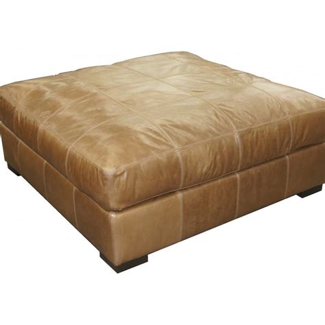 Jonathan Louis Riley 83539 Contemporary Leather Cocktail Ottoman with Wood Feet | Fashion ...
