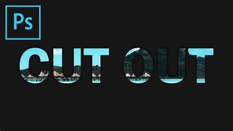 Cutout or Punched out Text Effect in Photoshop Elements | CitizenSide