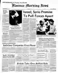 Florence Morning News Archives, May 30, 1974, p. 1