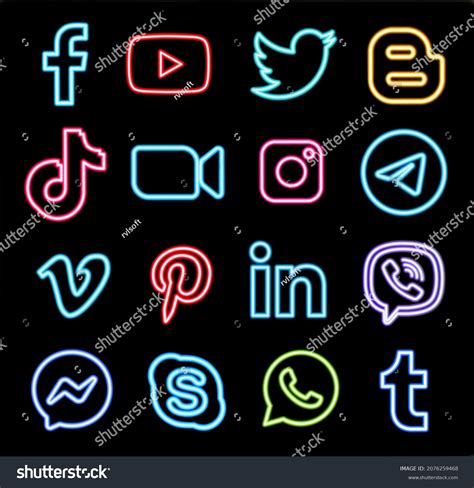 18 Tiktok neon Images, Stock Photos & Vectors | Shutterstock