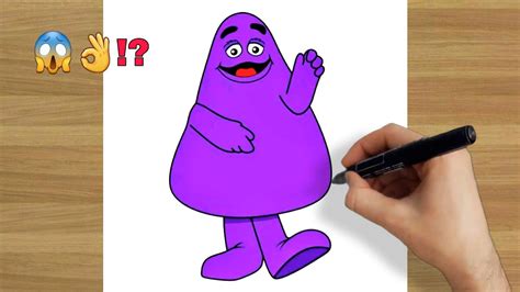 how to Draw Grimace Easy \ Easy Way To Draw - YouTube