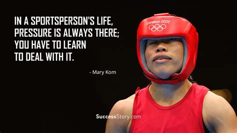 "In a sportsperson's life, pressure is always there; you have to learn ...