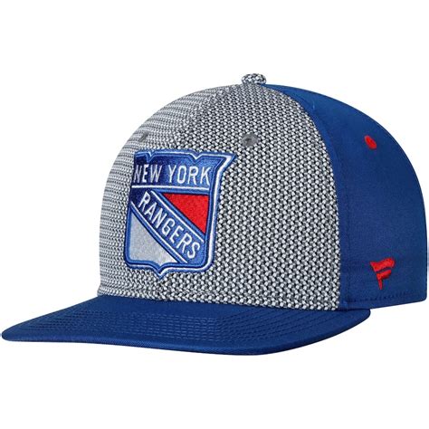 Men's New York Rangers Fanatics Branded Gray/Blue Breakaway Adjustable ...