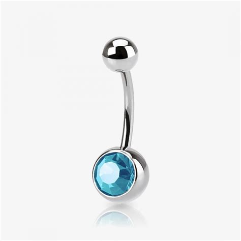 Piercing Umbigo Prateado Strass - Loja Alargadores.com