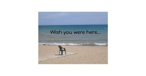 Wish you were here... postcard | Zazzle