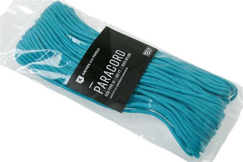 550 Paracord type III, Colour: Neon Turquoise, 100ft (30,48 m) | Advantageously shopping at ...