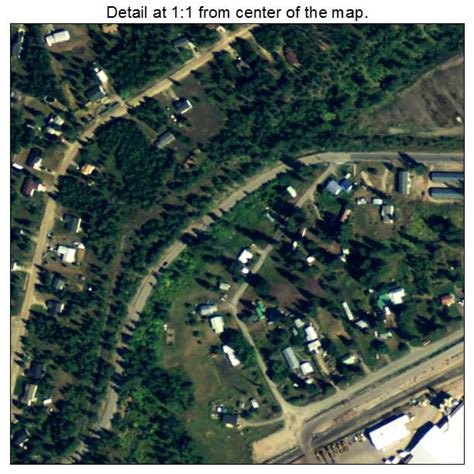 Aerial Photography Map of Moyie Springs, ID Idaho