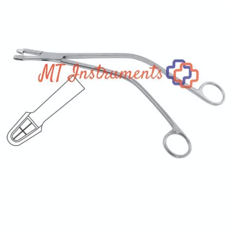 SCHUBERT UTERINE BIOPSY Forceps 24cm Angled German Stainless Steel CE ...