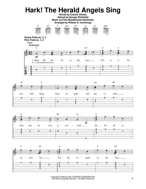 Charles Wesley "Hark! The Herald Angels Sing" Sheet Music Notes | Download Printable PDF Score 83207