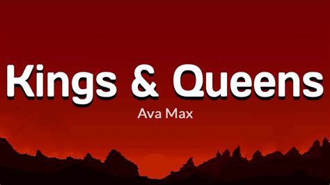 Ava Max - Kings & Queens (Lyrics) - YouTube