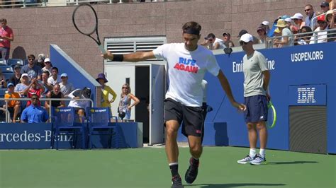 Roger Federer Backhand Slow Motion - ATP Tennis One Handed Backhand Technique - YouTube