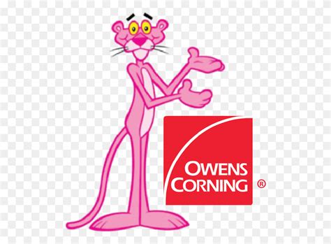 Pink Panther Owens Corning Roof Shingles Insulation Owens Corning Pink Panther, Cross, Symbol ...