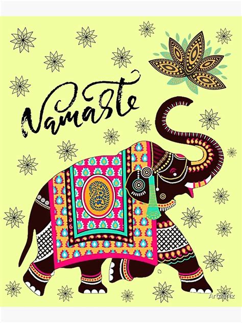 " Culture of india | artistic elephants |gift for diverse culture lovers | Indian design" Poster ...