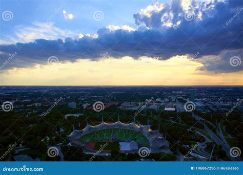 Munich Olympiapark Aerial View Stock Photo - Image of neighborhood ...