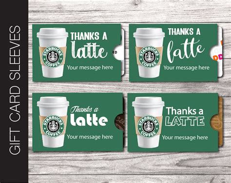 Starbucks Printable Gift Card
