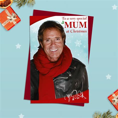 Cliff Richard Special Mum At Christmas Greeting Card