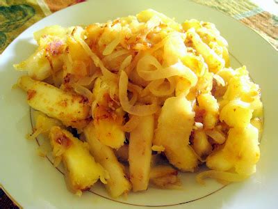 All About Konkan: Fried Yucca with Garlic Sauce