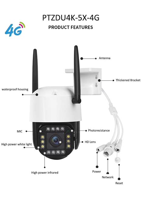 4K 4G IP PTZ Camera PTZDU4K-5X-4G – Securest